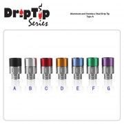 510 Aluminum and Stainless Steel Drip Tip Type B | Black