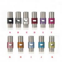 510 Stainless Steel and Aluminum Drip Tips with Adjustable Airflow Type A | Type A - Black, Type B - Gray