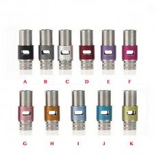 510 Stainless Steel and Aluminum Drip Tips with Adjustable Airflow Type A