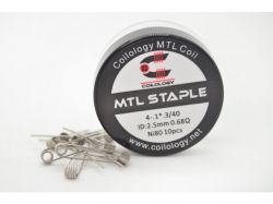 Coilology MTL STAPLE Prebuilt Coils Ni80 4-.1*.3/40GA 0,68Ω - 10pcs