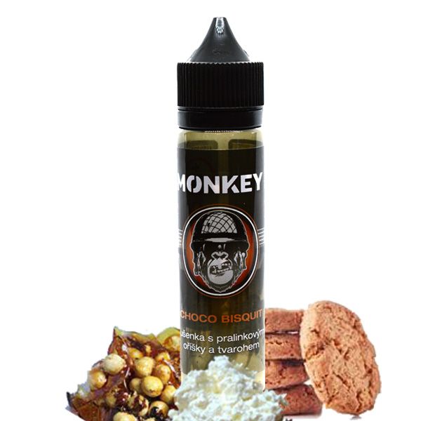 CHOCO BISQUIT / Biscuit with praline nuts - Monkey shake&vape 12ml Monkey liquid