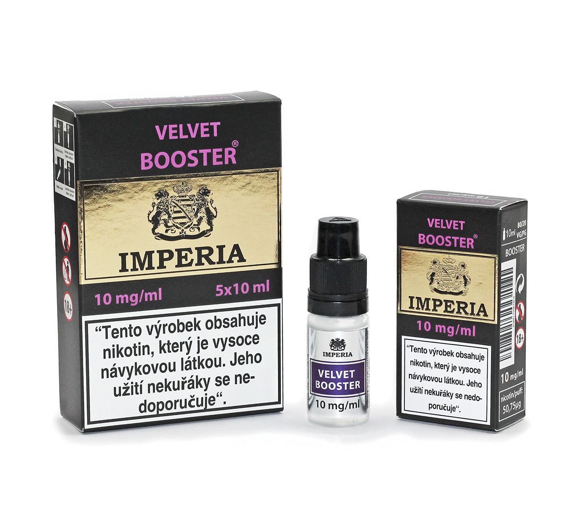 IMPERIA Velvet Booster 10mg - 5x10ml (20PG/80VG)
