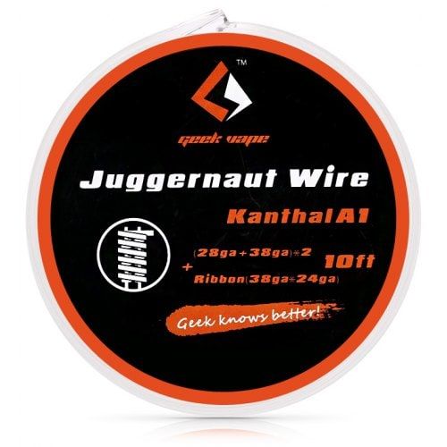 GeekVape JUGGERNAUT Wire Kanthal A1 (28GA+38GA)x2+Ribbon(38GAx24GA), 3m