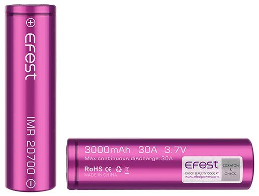 Efest Battery IMR 20700 - 3000mAh 30A iJOY