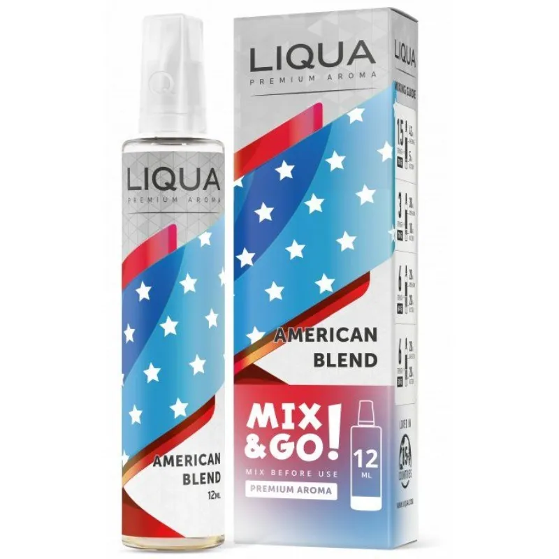 AMERICKÝ TABAK / American Blend - LIQUA Mix&Go 10ml Ritchy Group